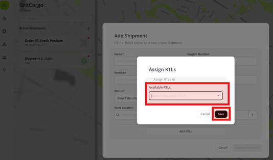 Creating a Shipment Step 3